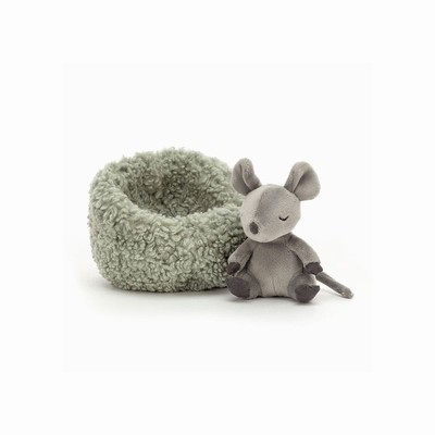 Jellycat Hibernating Mouse New Zealand | TYAFH6051